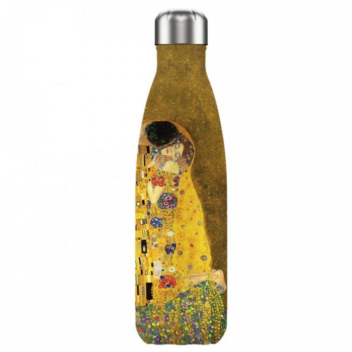 Enesco Botella Isotérmica de Acero Inoxidable 50 cl - Inspirada en 'El Beso' de Klimt