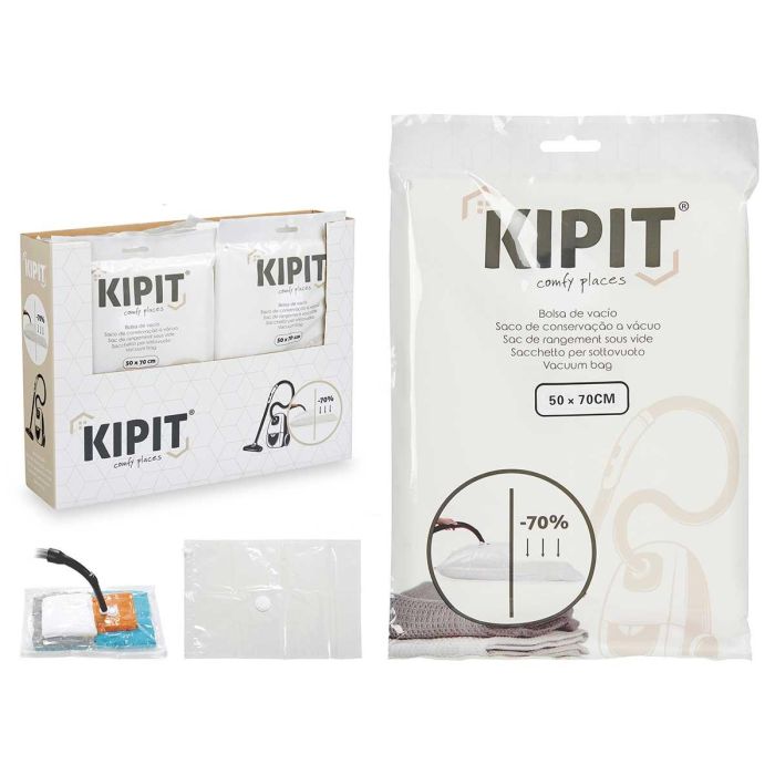 Bolsa De Vacio Transparente 50 X 70 Cm Kipit (36 Unidades) Bolsa De Vacio Transparente 50 X 70 Cm Kipit (36 Unidades)