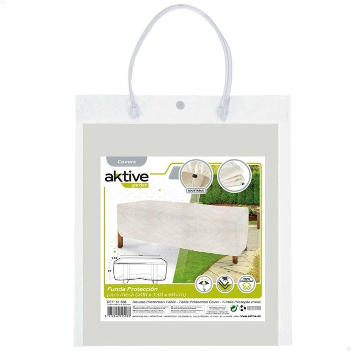 Funda Protectora Aktive Mesas Polietileno 200 x 60 x 130 cm (6 Unidades) 4 Funda Protectora Aktive Mesas Polietileno 200 x 60 x 130 cm (6 Unidades) 4