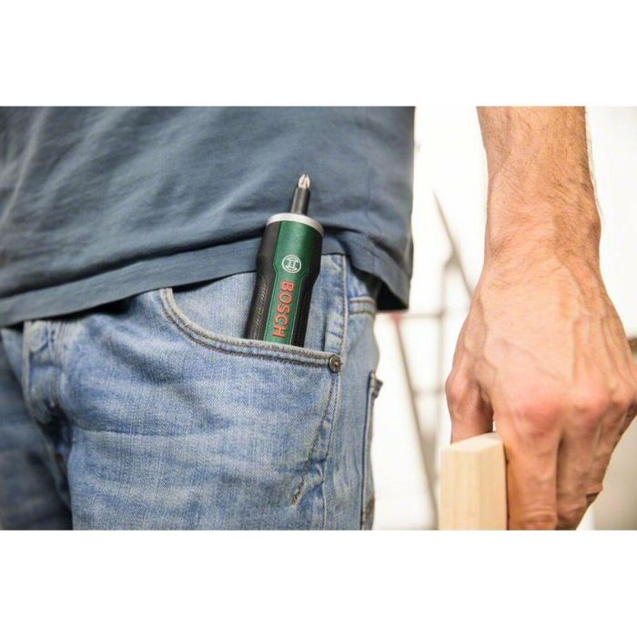 Bosch Destornillador Inalámbrico PushDrive - Batería de Iones de Litio, Función Push & Go, Par Ajustable, Portabrocas Magnético Hexagonal 5 Bosch Destornillador Inalámbrico PushDrive - Batería de Iones de Litio, Función Push & Go, Par Ajustable, Portabrocas Magnético Hexagonal 5