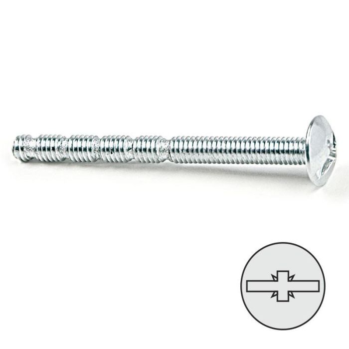 UCAFIX 4-45 Tornillo Tirador Autocortante Zincado 100 Unidades