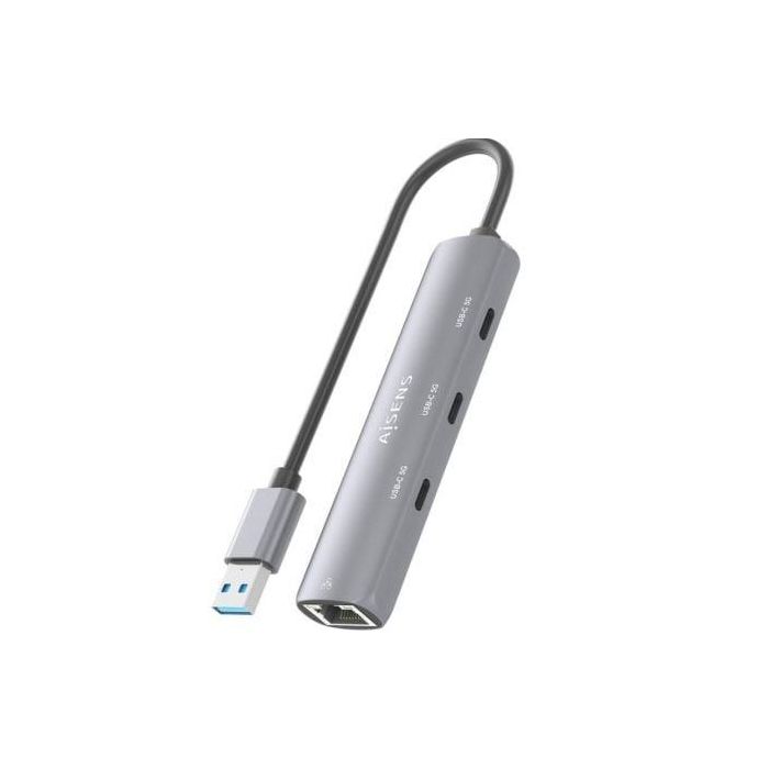 Hub USB Aisens ASUC-4P037-GR/ 3xUSB Tipo-C/ 1xRJ45/ Gris 3 Hub USB Aisens ASUC-4P037-GR/ 3xUSB Tipo-C/ 1xRJ45/ Gris 3
