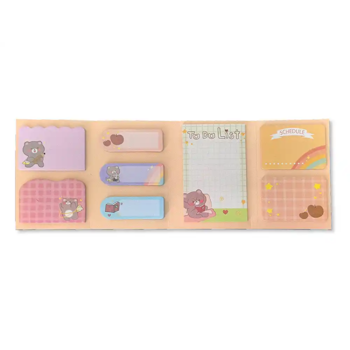 Imaginovo Stick It! Notebook Notas Adhesivas Osito Tamaños Surtidos 160 Unidades Diseño Fantasía 3