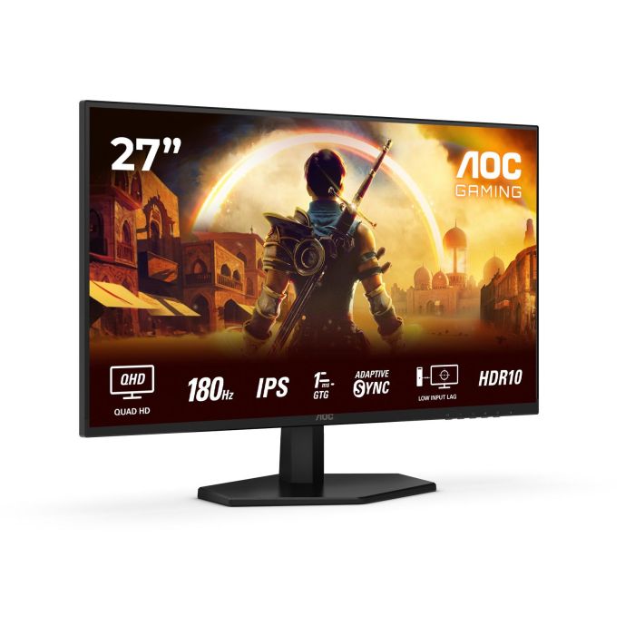 AOC Q27G42XE Monitor Gaming 27" Quad HD (2560x1440) Fast IPS 180Hz 1ms G-SYNC 2xHDMI DP Altavoces 1