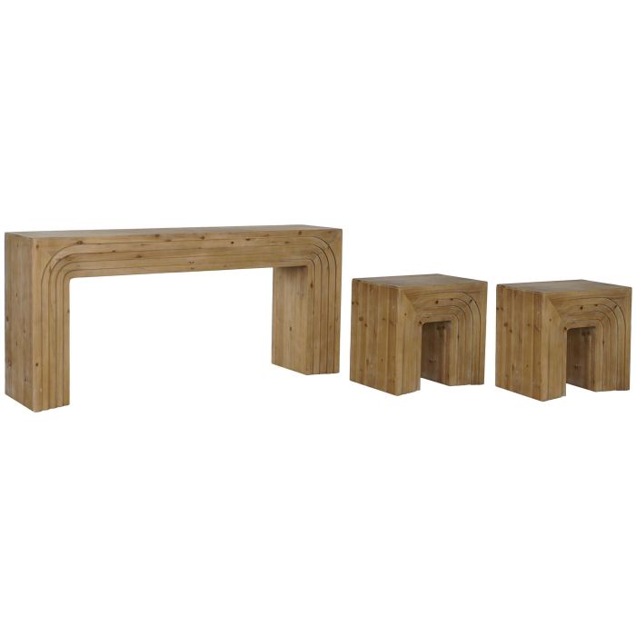 Consola Moderno DKD Home Decor Natural 40 x 80 x 180 cm Set de 3 5