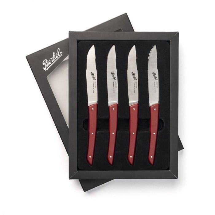 Berkel Steakmesser-Set 4-tlg. Color rosso 2 Berkel Steakmesser-Set 4-tlg. Color rosso 2
