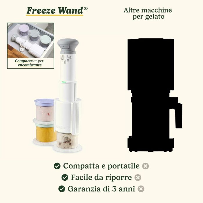 Heladera CUISINART - ICEFD10E - 250 W - 3 x 240 ml - Blanca 5