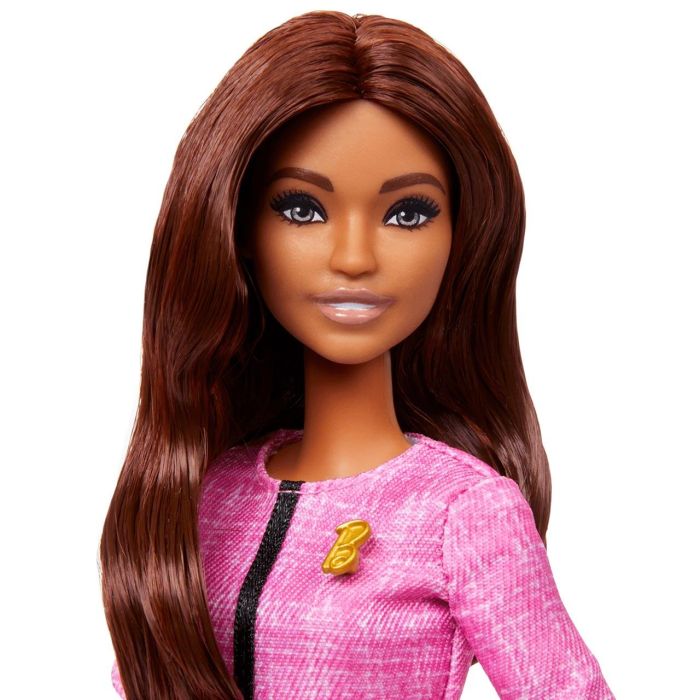 Muñeca Barbie Futura Lider Pelo Castaño Hxn99 Mattel 2