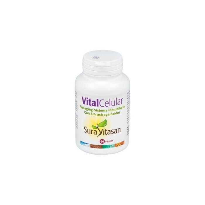 SURA VITASAN Vital Celular 60 Cápsulas. Antioxidante con Astrágalo, N-Acetil-Cisteína y Vitaminas C y E.