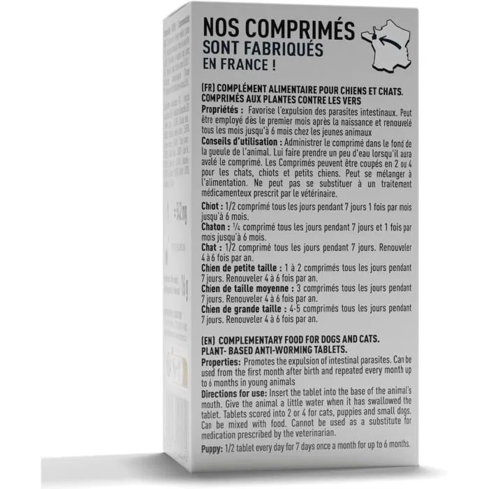 Vetocanis Tabletas contra Gusanos para Perros y Gatos - Caja de 30 Tabletas 3 Vetocanis Tabletas contra Gusanos para Perros y Gatos - Caja de 30 Tabletas 3