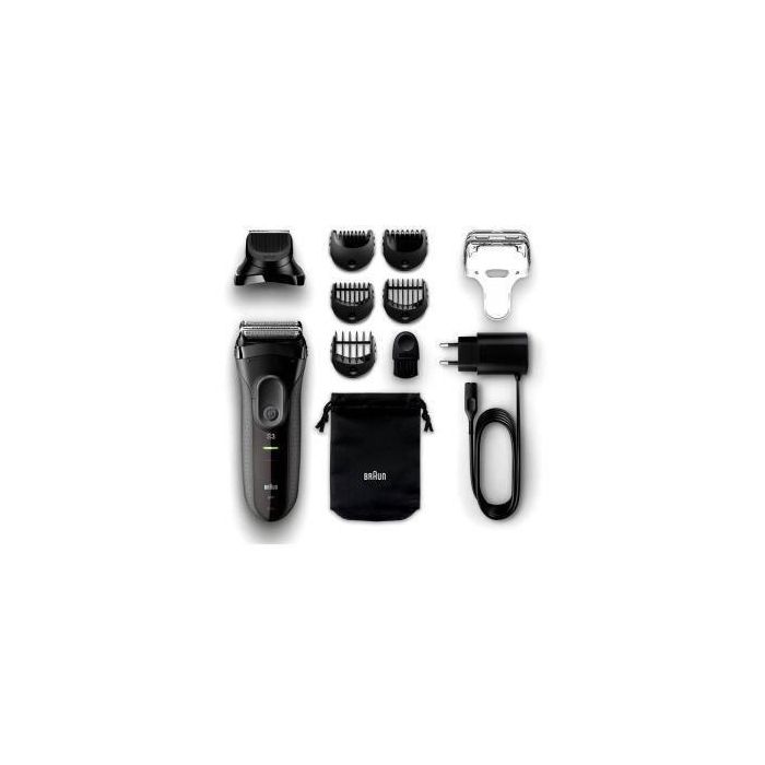 BRAUN SERIE 3 SHAVE & STYLE 3000BT Afeitadora eléctrica con recortador de barba - Negro 1