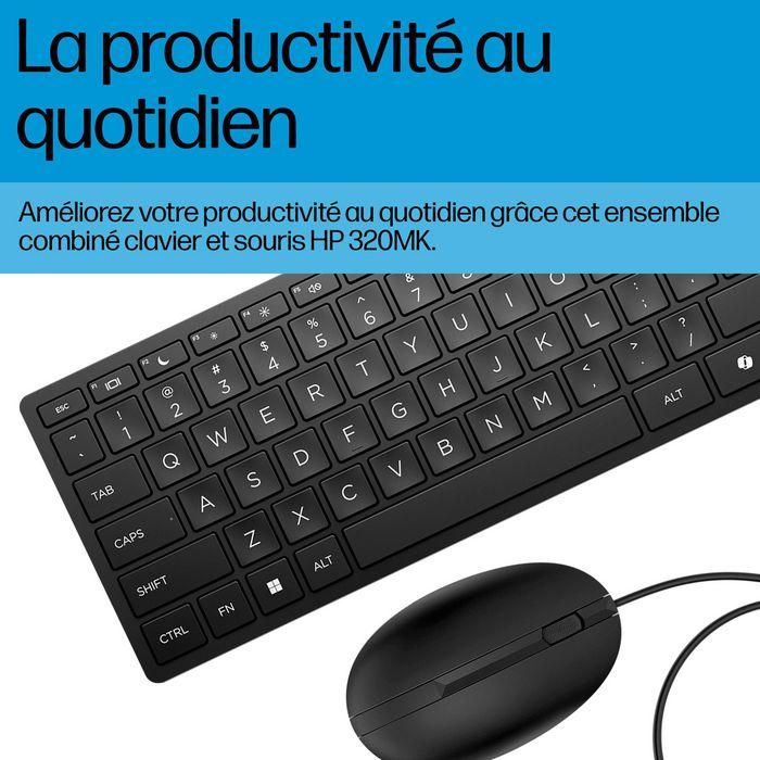 HP 320MK Set de Teclado y Ratón USB con Cable para PC - Layout UK, Fiable para Productividad Diaria y Oficina 8 HP 320MK Set de Teclado y Ratón USB con Cable para PC - Layout UK, Fiable para Productividad Diaria y Oficina 8