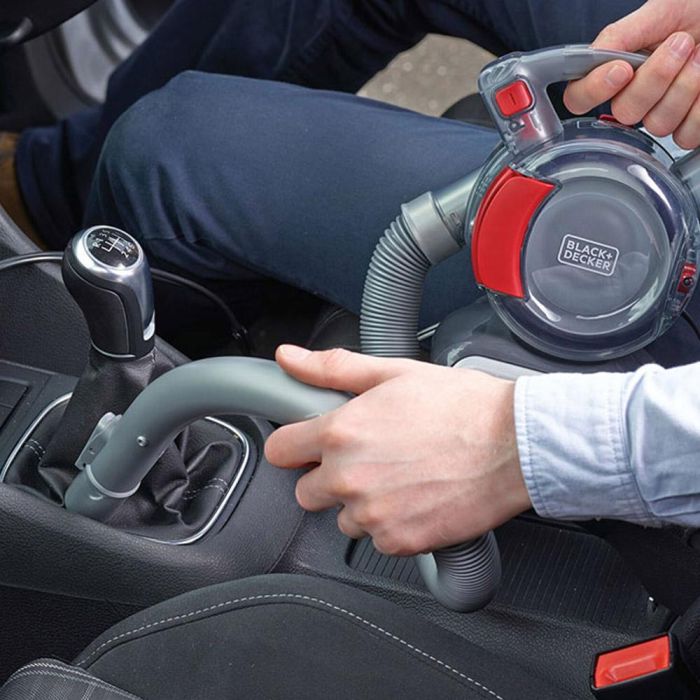 Black+Decker PD-1200-AV Aspirador de Mano para Coche 12V, Acción Ciclónica, Tubo Flexible, Motor en el Filtro 2 Black+Decker PD-1200-AV Aspirador de Mano para Coche 12V, Acción Ciclónica, Tubo Flexible, Motor en el Filtro 2