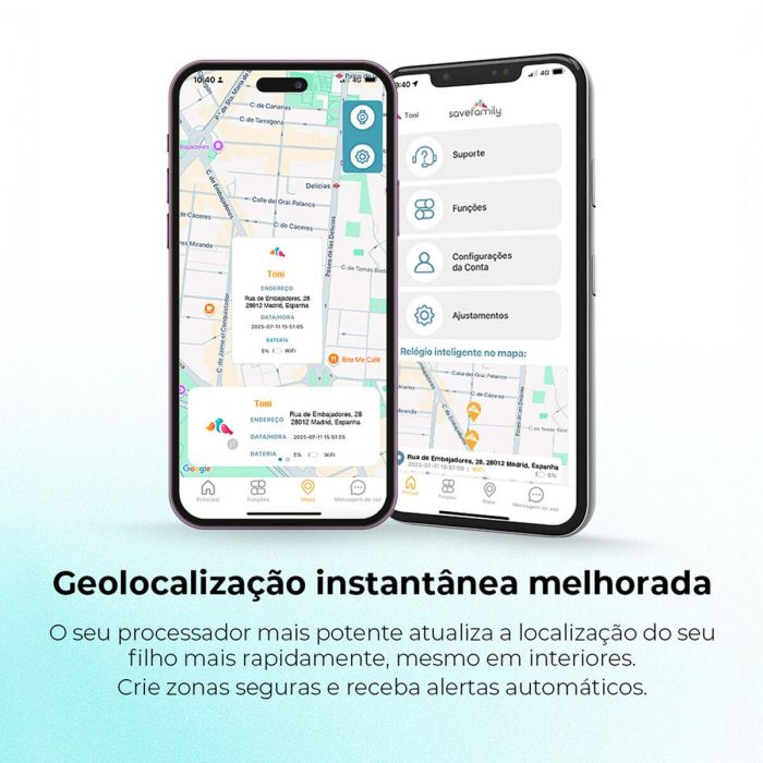 Smartwatch SaveFamily Verde Plateado