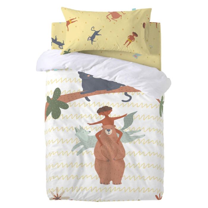 Funda de almohada HappyFriday Mr Fox Jungle Life Multicolor 50 x 75 cm 2