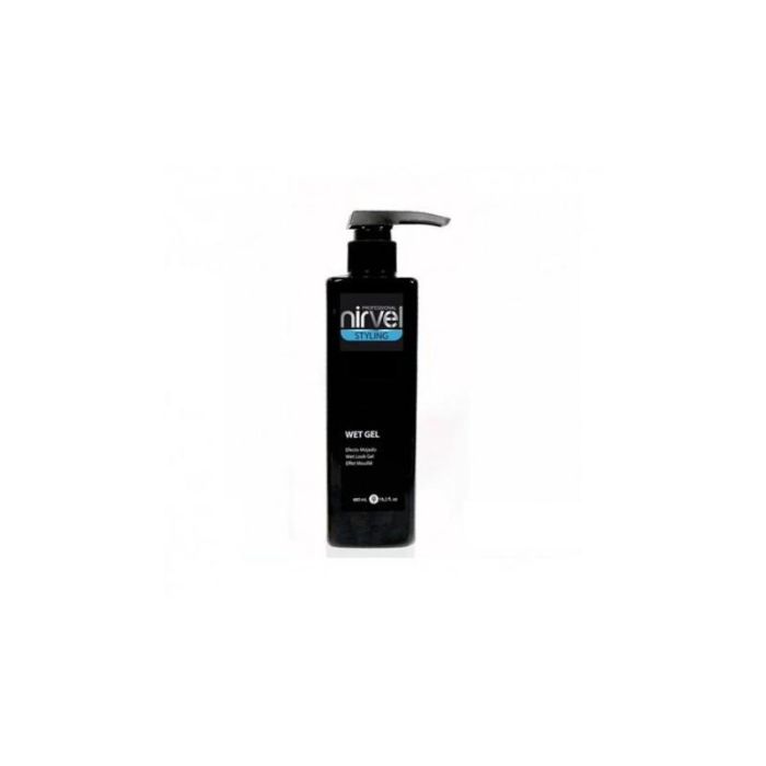 Nirvel Wet Gel para Esculpir Cabello Rizado 480ml - Hidrata, Define y Protege del Sol con Fijación Elástica
