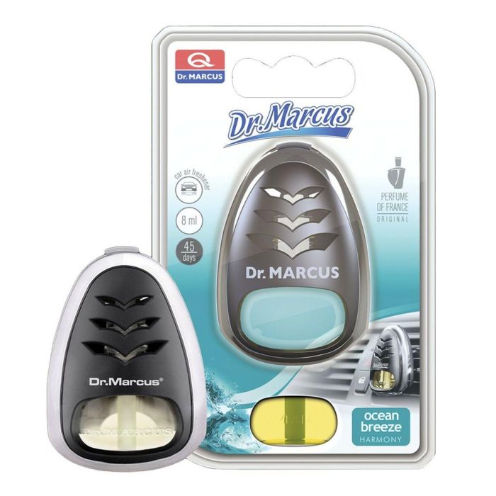 Dr. Marcus DRM0337 Ambientador Coche Harmony Ocean Brave para Rejilla de Ventilación 8ml, Perfume Francés Larga Duración 45 Días