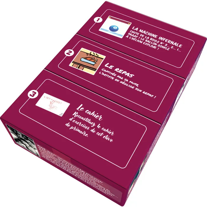 Detective Game: Behind Purple - 3 Investigaciones Originales - Juego de Mesa Independiente - As d'Or Initié 2025 - AABXO67872