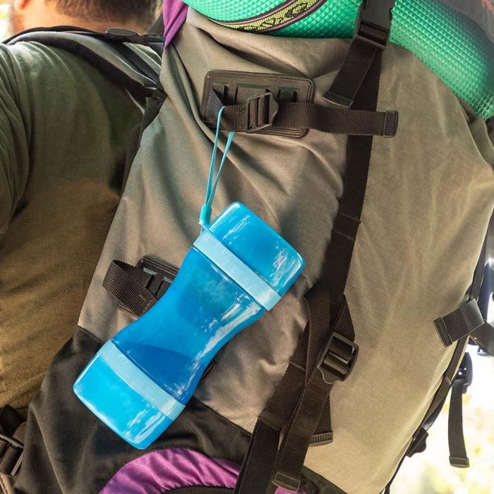 Botella con Depósito de Agua y Comida para Mascotas 2 en 1 Pettap InnovaGoods 10 Botella con Depósito de Agua y Comida para Mascotas 2 en 1 Pettap InnovaGoods 10
