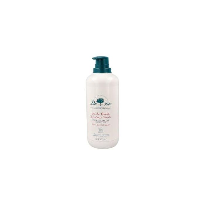 Dr. Tree Dermoprotector Gel de Ducha Hidratante para Piel Seca y Sensible con Microbioma Activo, Calma Rojeces y Picor 500 ml