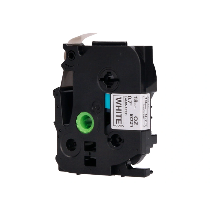 Q-connect TZE-241 Cinta Etiquetadora Compatible Brother Blanco-Negro 18mm 8 Metros Q-connect TZE-241 Cinta Etiquetadora Compatible Brother Blanco-Negro 18mm 8 Metros