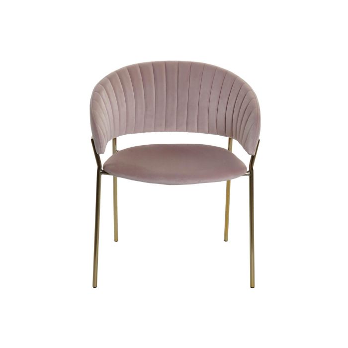 DKD Home Decor Silla Rosa Palo Dorado 53 x 73 x 58 cm (2 Unidades) 4