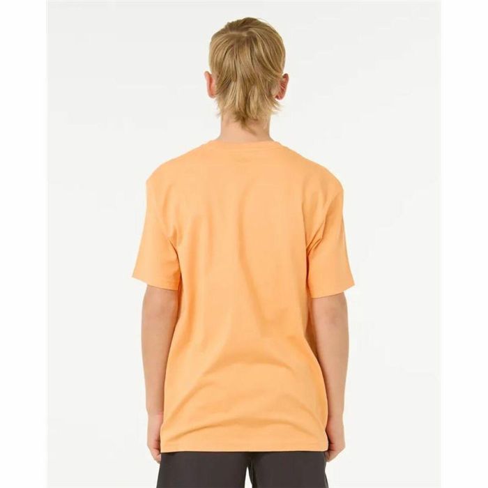 Camiseta de Manga Corta Infantil Rip Curl Raw Energy Frame Tee Naranja 3