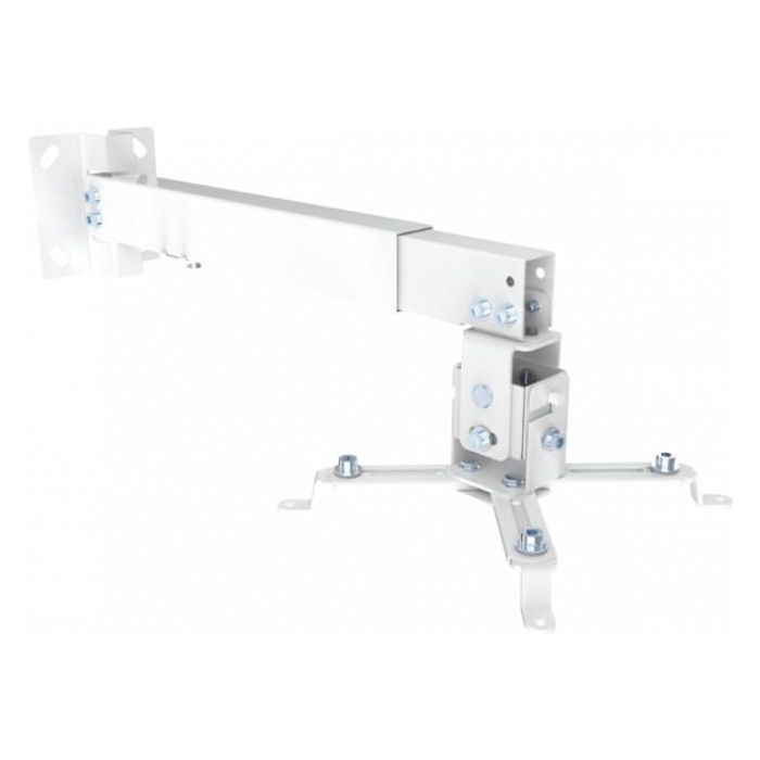 Schwaiger BDH Soporte de Techo para Proyector 430-650mm, Carga Máx. 20KG, Inclinable y Giratorio, Blanco