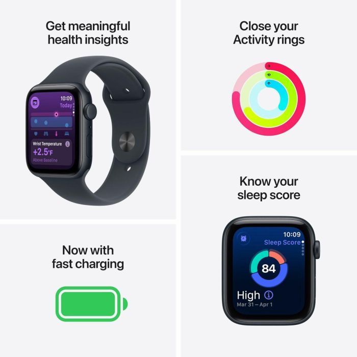 Apple Watch SE 3 Cellular Aluminio 44mm Polarstern (Sportarmband Polarstern) M/L 5