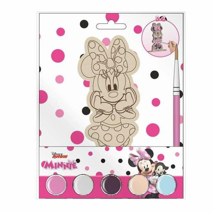 Cerdá Set de Figuras Coloreables Madera Minnie para Niños 14x18x5cm Edad Mínima 3 Años 2
