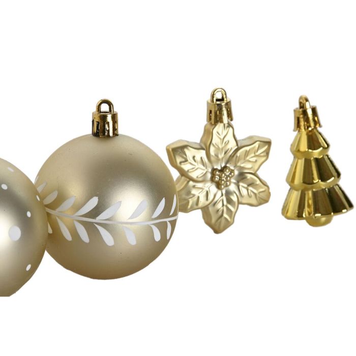 Bola Decoracion Navidad Moderna DKD Home Decor Dorado 6 x 35 x 24 cm Set de 37 2