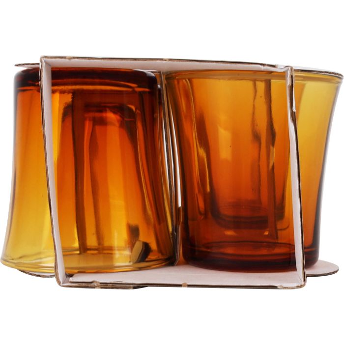 Duralex Set de 4 Vasos de 16 cl Colección Ambar Modelo Lys, Medidas 7 x 7 x 7.5 cm (12 Cajas) 2