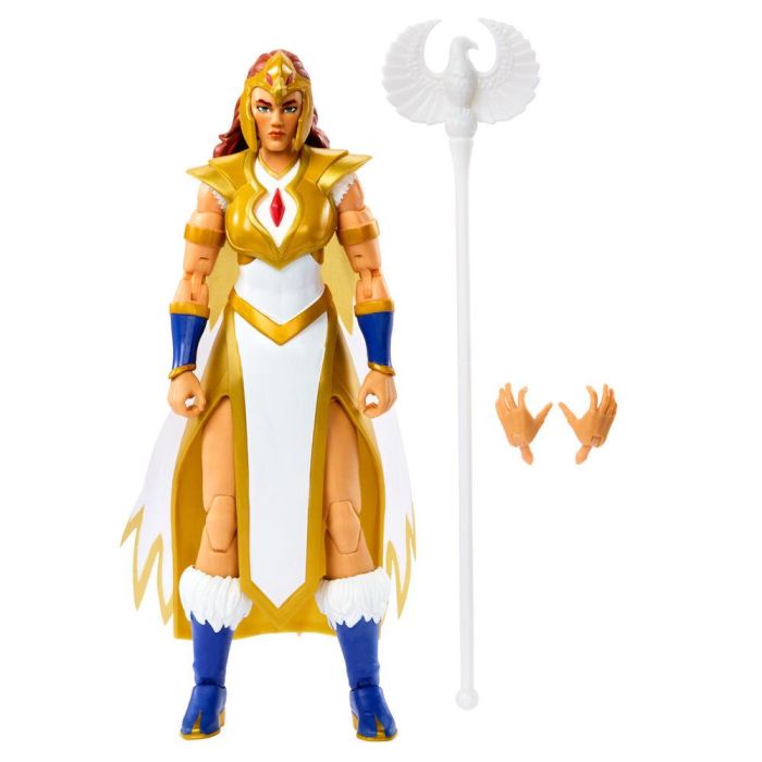 Mattel Figura Sorceress Teela Revolution Masters of the Universe 17cm Articulada con Accesorios y Capa de Tela