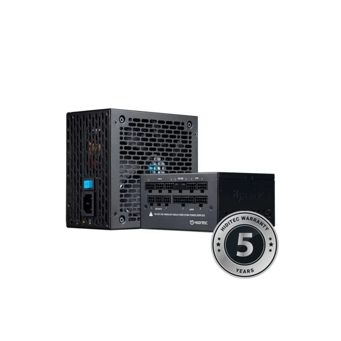 Hiditec GDX750 V3 Fuente de Alimentación 750W 80 Plus Gold ATX 3.1 PCIe 5.1 Ventilador 14cm