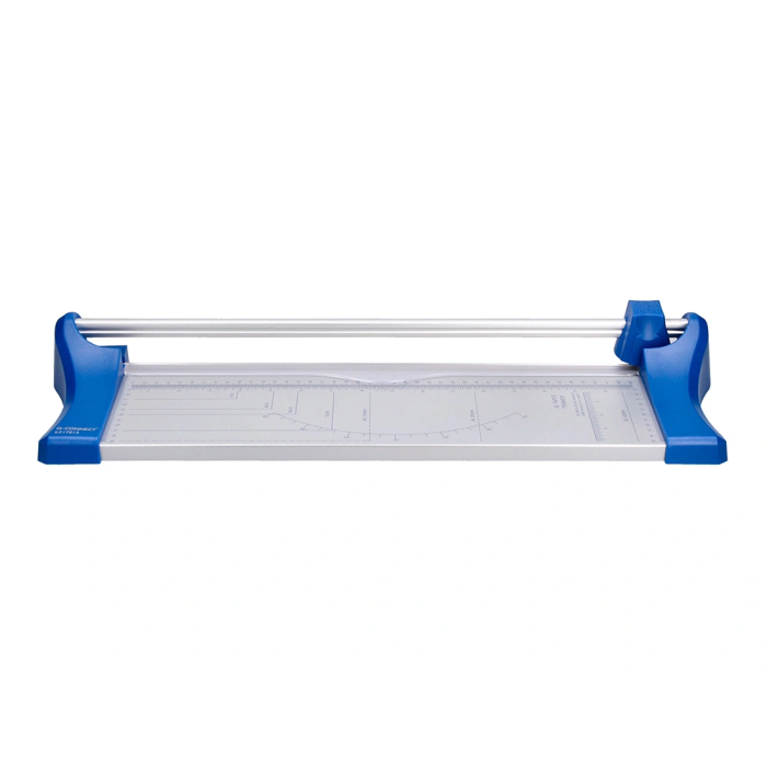 Q-connect Cizalla Metálica de Rodillo de 32 cm con Base de Aluminio para Cortes Precisos 2