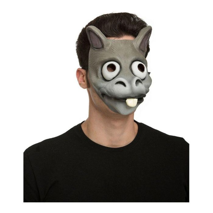 Máscara de burro látex talla única Máscara de burro látex talla única