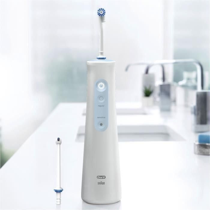 Hilo dental Oral-B - AquaCare 4 - Tecnología Oxyjet - 2 tipos de chorros - 2 intensidades ajustables 1 Hilo dental Oral-B - AquaCare 4 - Tecnología Oxyjet - 2 tipos de chorros - 2 intensidades ajustables 1