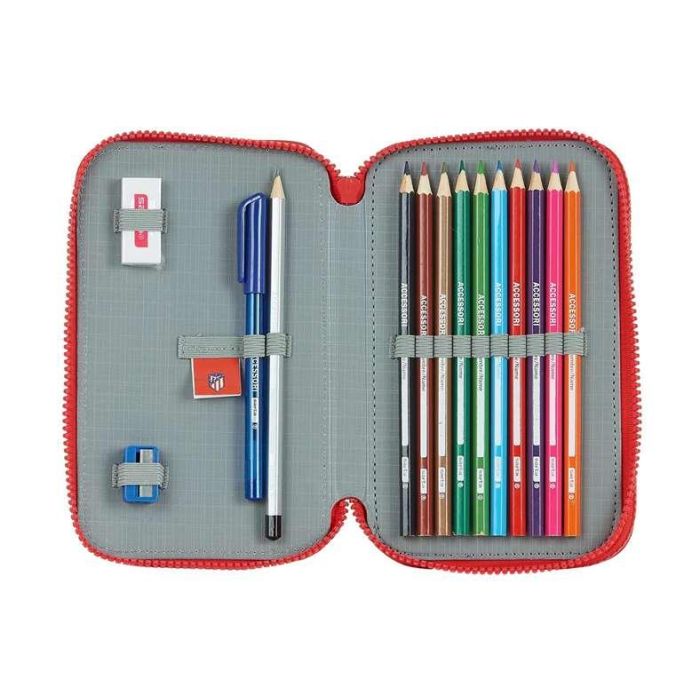 Plumier Doble Atlético Madrid M854 Blanco Rojo 12.5 x 19.5 x 4 cm (28 piezas) 4 Plumier Doble Atlético Madrid M854 Blanco Rojo 12.5 x 19.5 x 4 cm (28 piezas) 4
