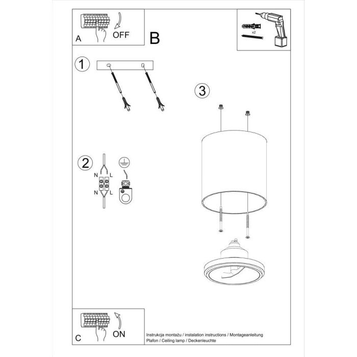 Lámpara de Techo "Tiube" [SOL-SL.0695] 14