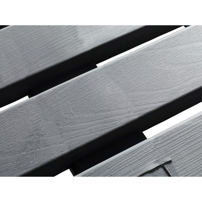 Wenko Tarima de Baño 22947100, 55x55cm Gris, Plástico Resistente Interior/Exterior Antideslizante para Ducha, Baño, Sauna y Piscina 2