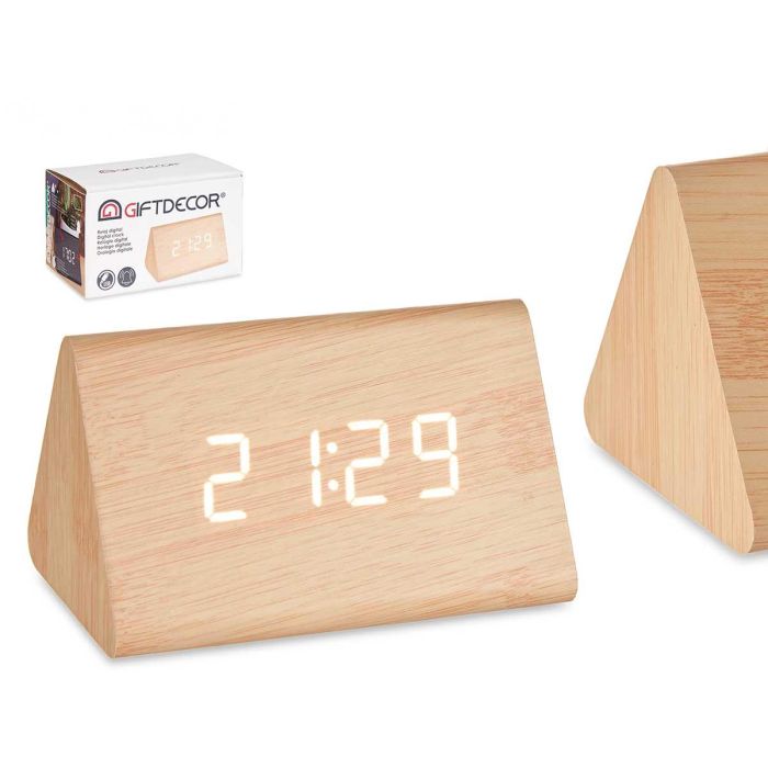 Reloj Digital Efecto Madera Giftdecor 11.7x7.5x8 cm, Marrón, USB/AAA/CR2032 (12 Unidades) Reloj Digital Efecto Madera Giftdecor 11.7x7.5x8 cm, Marrón, USB/AAA/CR2032 (12 Unidades)