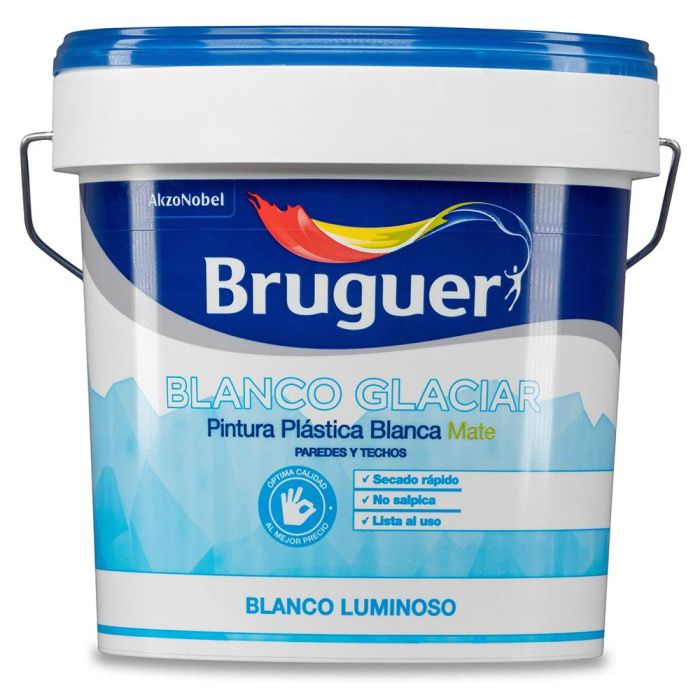 Pintura plástica interior blanco glaciar mate 15 l 5208048