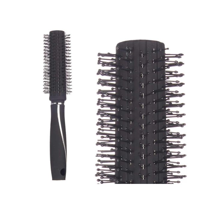 Berilo Cepillo para Cabello Rizo Siliconado Negro 4x24x4 cm Plástico y Silicona (24 Unidades) 1 Berilo Cepillo para Cabello Rizo Siliconado Negro 4x24x4 cm Plástico y Silicona (24 Unidades) 1