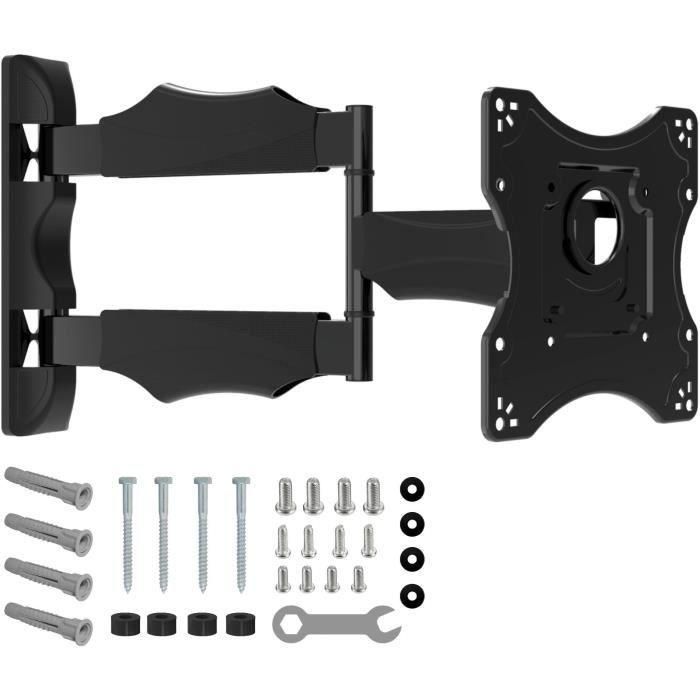 Nanook NAN1685453183192 Soporte de pared giratorio e inclinable para televisores 19-43 pulgadas LCD, LED, QLED, OLED Nanook NAN1685453183192 Soporte de pared giratorio e inclinable para televisores 19-43 pulgadas LCD, LED, QLED, OLED