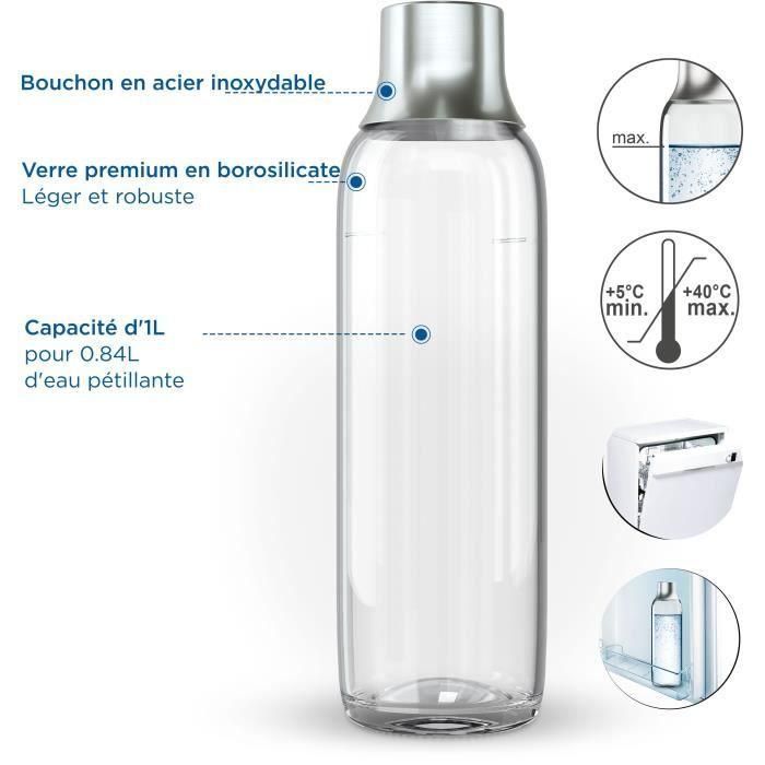Brita BRI4006387118426 Pack 2 Botellas de Vidrio sodaTRIO 1L para Máquinas de Soda 3 Brita BRI4006387118426 Pack 2 Botellas de Vidrio sodaTRIO 1L para Máquinas de Soda 3