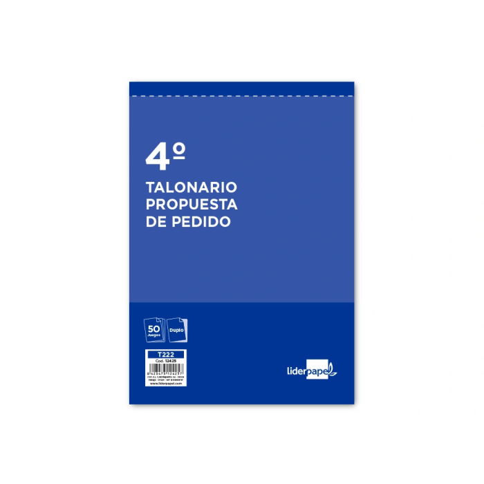 Liderpapel T222 Talonario de Pedidos, Cuarto Original y 1 Copia, 144 x 210 mm 1 Liderpapel T222 Talonario de Pedidos, Cuarto Original y 1 Copia, 144 x 210 mm 1