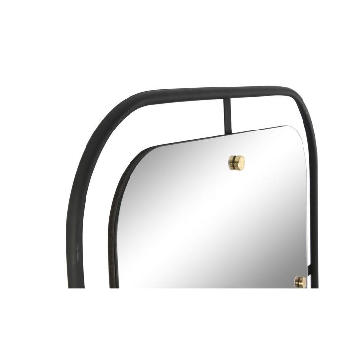 DKD Home Decor Espejo Moderno de Pared Vertical de Hierro y Cristal Negro Dorado 195x73 cm (Superficie Espejo 60x182 cm) 0 DKD Home Decor Espejo Moderno de Pared Vertical de Hierro y Cristal Negro Dorado 195x73 cm (Superficie Espejo 60x182 cm) 0