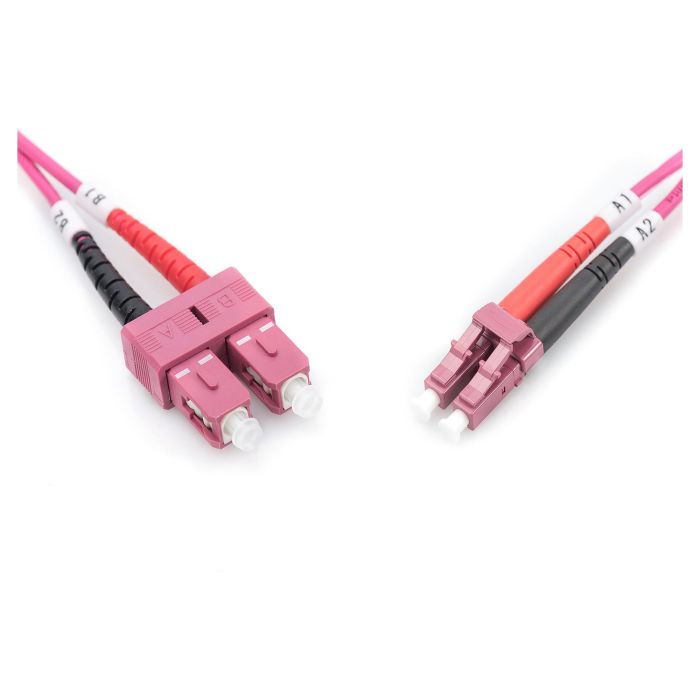 Digitus LWL Patchkabel LC -> SC 2.00m Multimode Duplex OM4 Fibra Óptica 2 Digitus LWL Patchkabel LC -> SC 2.00m Multimode Duplex OM4 Fibra Óptica 2
