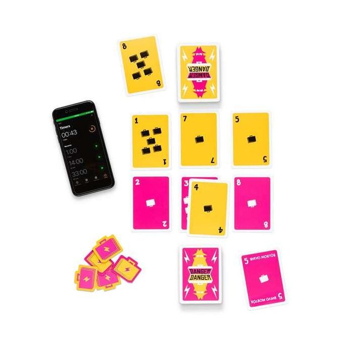 Exploding Kittens Danger Danger - Juego de Cartas de Estrategia por Equipos, Rápido y Dinámico, 2-8 Jugadores, 10 Minutos, Edad 7+ Español Exploding Kittens Danger Danger - Juego de Cartas de Estrategia por Equipos, Rápido y Dinámico, 2-8 Jugadores, 10 Minutos, Edad 7+ Español
