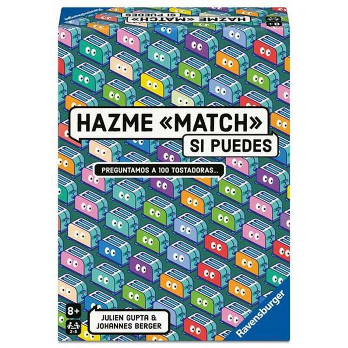 Ravensburger Juego de mesa Hazme Match si puedes, 300 preguntas absurdas sin respuestas correctas, Versión Español, +14 años